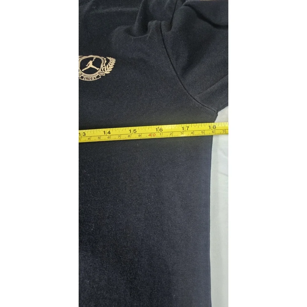 Jordan Men Shirt XS Black Graphic Long Sleeve Jumpman Logo Tee